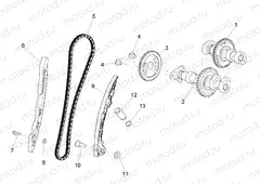 Rear cylinder timing system