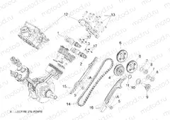 Rear cylinder timing system