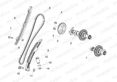 Rear cylinder timing system