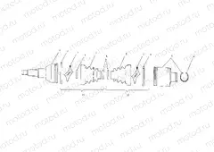 REAR DRIVE SHAFT - A00CH33AC (4959905990B005) | REAR DRIVE SHAFT - A00CH33AC (4959905990B005)