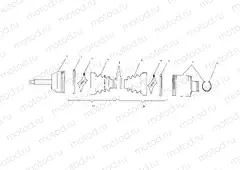 REAR DRIVE SHAFT - A02CH68AA/AB/AC/CA/CB (4966346634B03) | REAR DRIVE SHAFT - A02CH68AA/AB/AC/CA/CB (4966346634B03)
