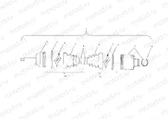 REAR DRIVE SHAFT - A03CH59AA/AF/AG (4986108610B03) | REAR DRIVE SHAFT - A03CH59AA/AF/AG (4986108610B03)