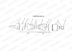 REAR DRIVE SHAFT - A04CH50AO/AQ/AR/AS/AT/AV/AW/AX (4987288728B11) | REAR DRIVE SHAFT - A04CH50AO/AQ/AR/AS/AT/AV/AW/AX (4987288728B11)