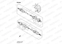 REAR DRIVE SHAFT (LT-A450XK8/XZK8/XK9/XZK9/XL0)