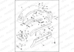 REAR FENDER, BELT & CHAIN GUARDS