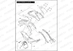 REAR FENDER & SUPPORTS