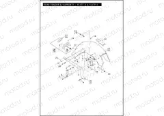 REAR FENDER & SUPPORTS - FLSTC/I & FLSTF/I