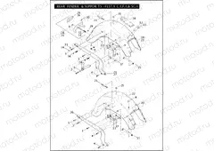 REAR FENDER & SUPPORTS - FLST/I, C/I, F/I, & SC/I