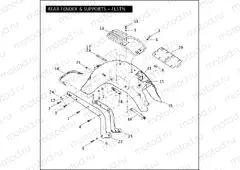 REAR FENDER & SUPPORTS - FLSTN