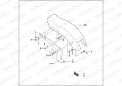 REAR FENDER & SUPPORTS - FXST, FXSTC, FXSTS & FXSTB