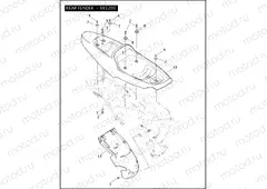 REAR FENDER - XR1200