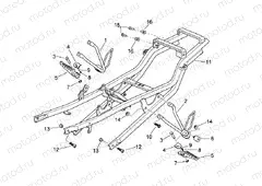 Rear footrests