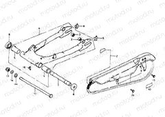 Rear fork/Chain case (FZ)