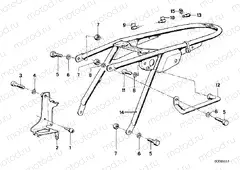 Rear frame