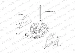 REAR GEARCASE MOUNTING (2X4)(4X4) - R05RB50AA/RD50AA/AB/AC/AD (4995359535E07) | REAR GEARCASE MOUNTING (2X4)(4X4) - R05RB50AA/RD50AA/AB/AC/AD (4995359535E07)