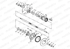 REAR HOUSING Scrambler 400 W98BC38C (4947254725C005) | REAR HOUSING Scrambler 400 W98BC38C (4947254725C005)