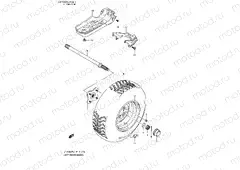 REAR LEFT WHEEL (LT-F400FL1 P24)