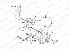 Rear master cylinder