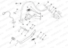 Rear master cylinder