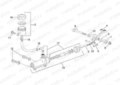 Rear master cylinder