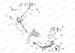 Rear master cylinder