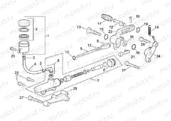 Rear master cylinder