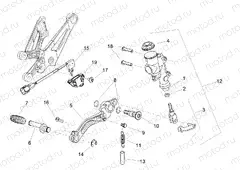 Rear master cylinder