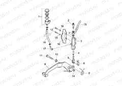 Rear master cylinder