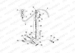 Rear master cylinder