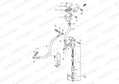REAR MASTER CYLINDER (SV1000K3/U1K3/U2K3/K4/U1K4U2K4/SK4/S1K4/S2K4)