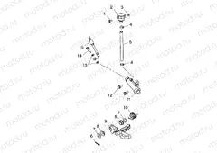 REAR MASTER CYLINDER/FOOT PEDAL - A04CH42AA/AE/AG (4986088608B06) | REAR MASTER CYLINDER/FOOT PEDAL - A04CH42AA/AE/AG (4986088608B06)
