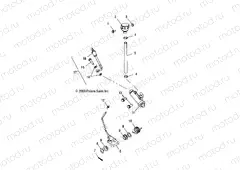 REAR MASTER CYLINDER/FOOT PEDAL - A04CH50AO/AQ/AR/AS/AT/AV/AW/AX (4987288728B08) | REAR MASTER CYLINDER/FOOT PEDAL - A04CH50AO/AQ/AR/AS/AT/AV/AW/AX (4987288728B08)
