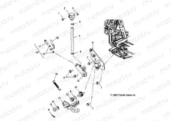 REAR MASTER CYLINDER/FOOT PEDAL - A04CH68AP/AQ/AU/CU (4987318731C08) | REAR MASTER CYLINDER/FOOT PEDAL - A04CH68AP/AQ/AU/CU (4987318731C08)