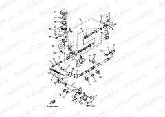 Rear mastic cylinder