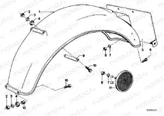 Rear mudguard