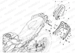 Rear mudguard