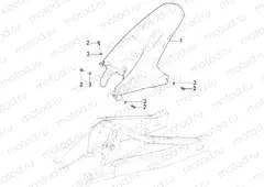 Rear mudguard