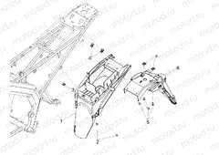 Rear mudguard