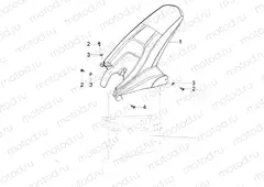 Rear mudguard