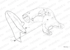 REAR MUDGUARD [MOD:HYM 950]