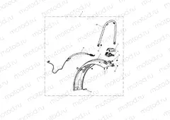 Rear Mudguard, Short, Kit