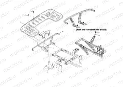 REAR RACK MOUNTING - A02CH42AA (4968536853A06) | REAR RACK MOUNTING - A02CH42AA (4968536853A06)