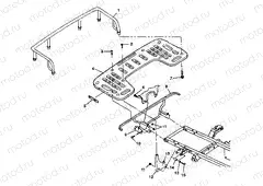 REAR RACK MOUNTING - W98CH50A(C)(D)(E)(F) (4950135013a008) | REAR RACK MOUNTING - W98CH50A(C)(D)(E)(F) (4950135013a008)