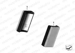 Rear reflector yellow side front