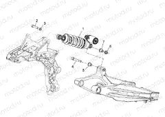 Rear shock absorber