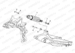 Rear shock absorber