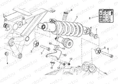 Rear shock absorber
