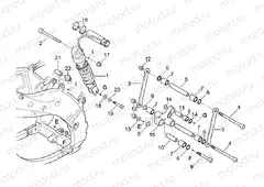 Rear shock absorber