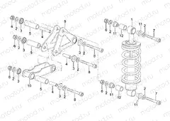 Rear shock absorber