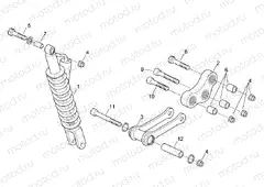 Rear shock absorber